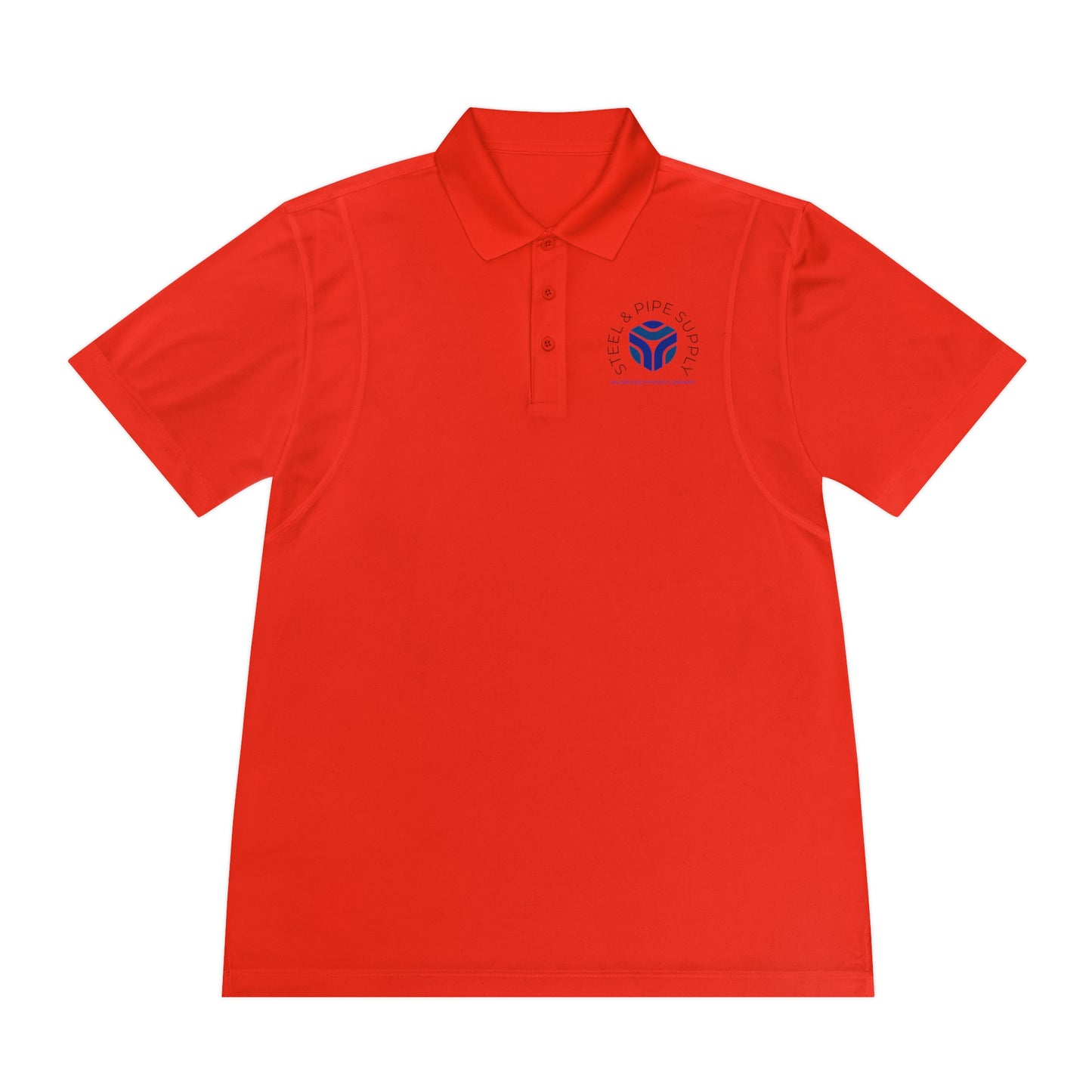 Copy of Applied Physics Men's Sport Polo Shirt- White Embroidery