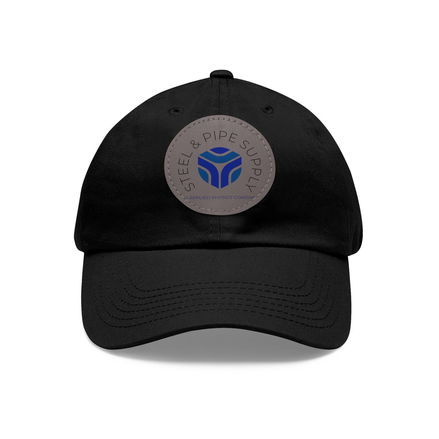 Steel and Pipe Hat with Leather Patch (Round)