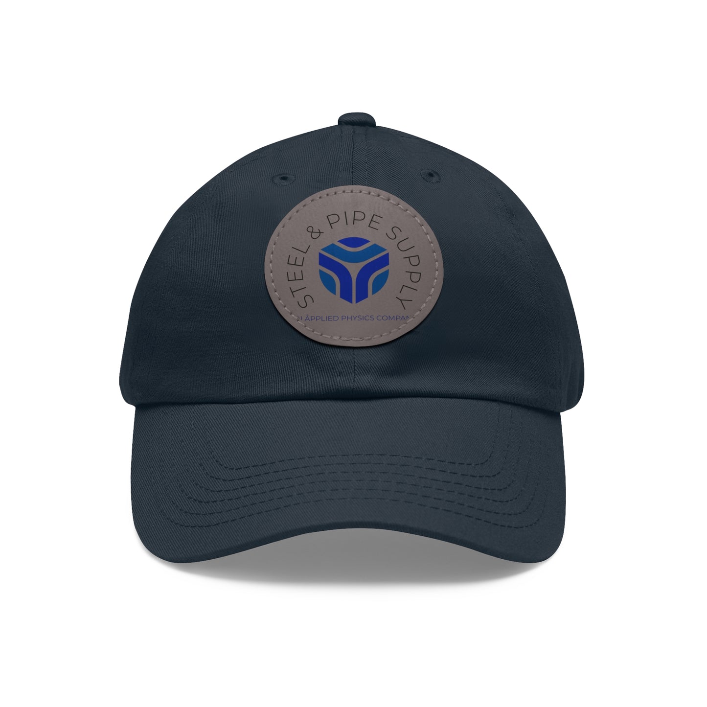 Steel and Pipe Hat with Leather Patch (Round)