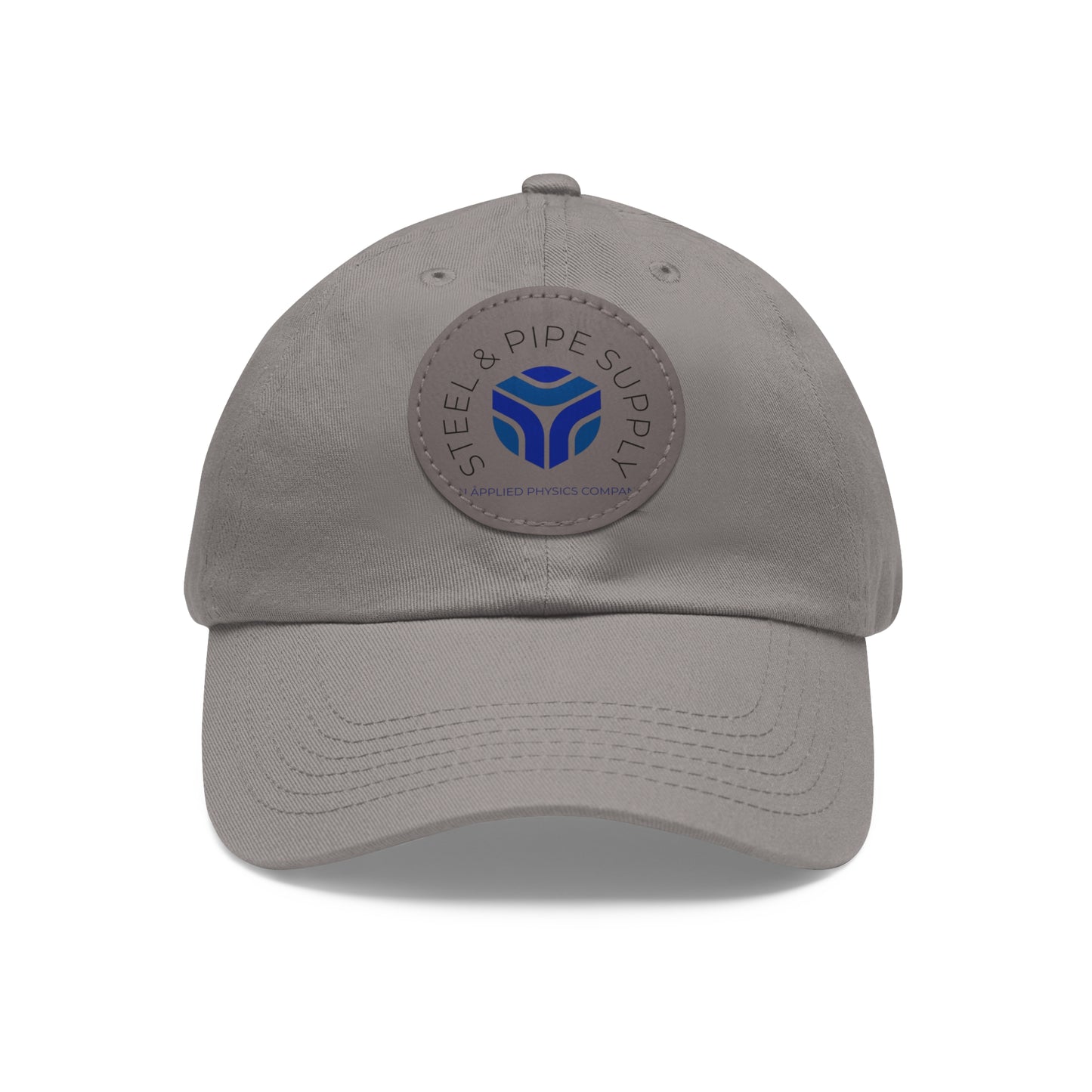 Steel and Pipe Hat with Leather Patch (Round)