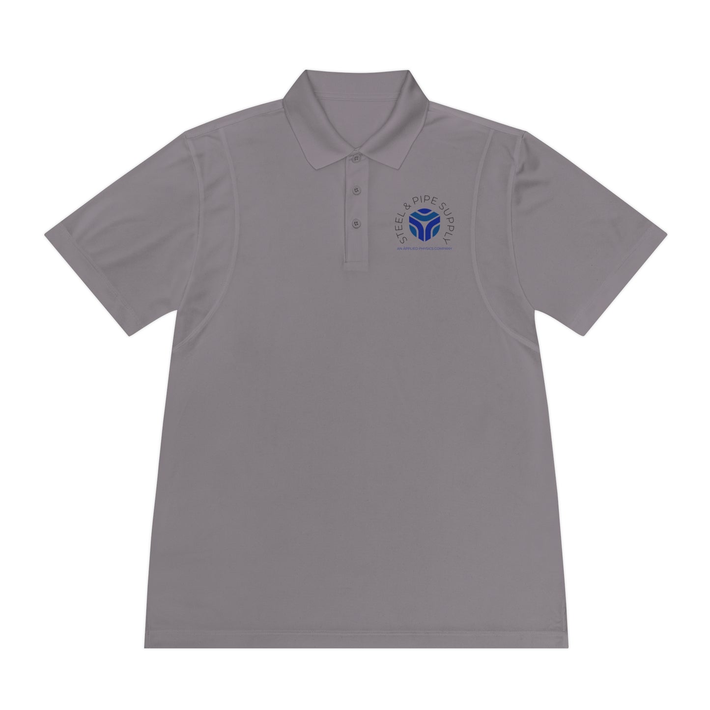 Copy of Applied Physics Men's Sport Polo Shirt- White Embroidery