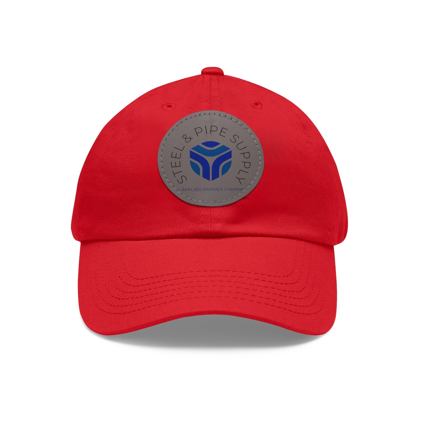 Steel and Pipe Hat with Leather Patch (Round)