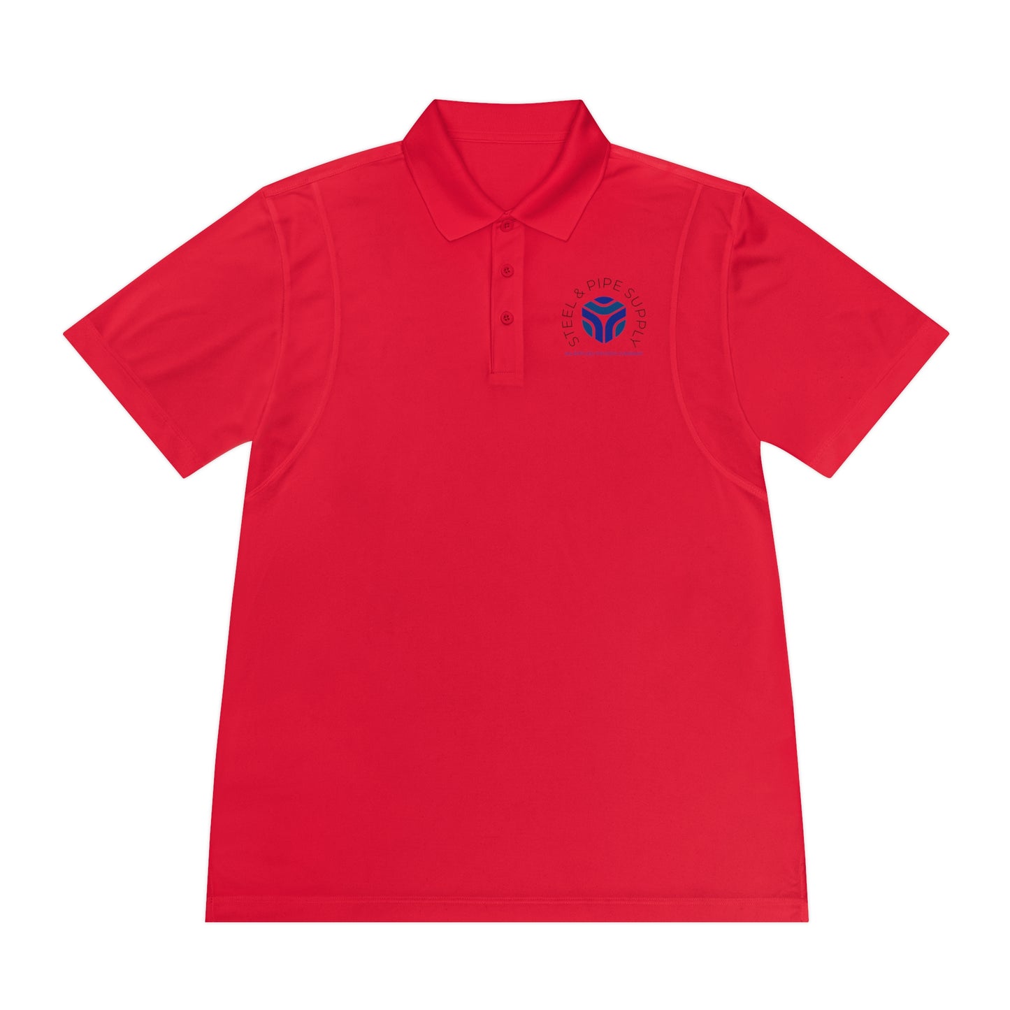 Copy of Applied Physics Men's Sport Polo Shirt- White Embroidery