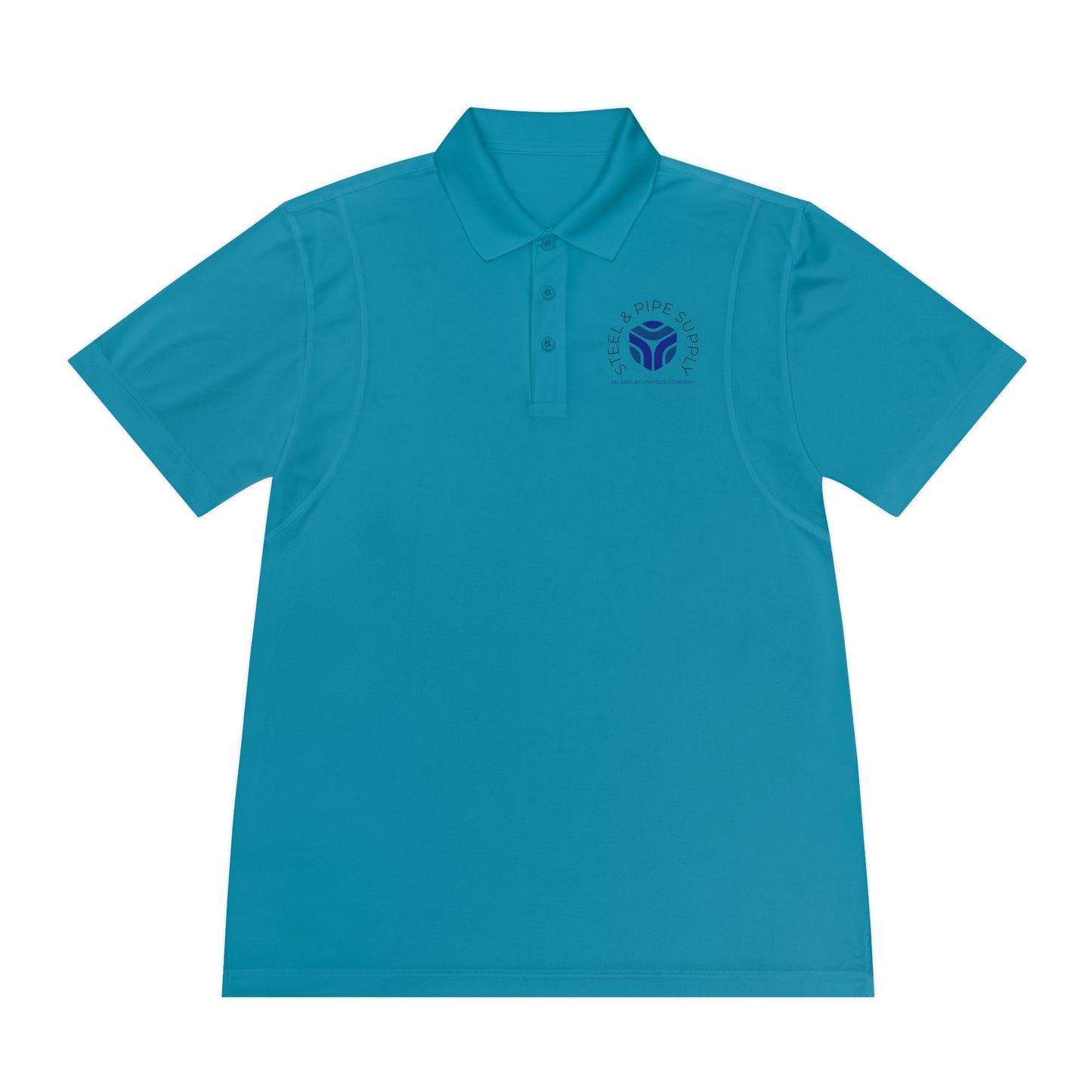 Copy of Applied Physics Men's Sport Polo Shirt- White Embroidery