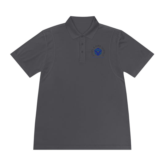 Copy of Applied Physics Men's Sport Polo Shirt- White Embroidery