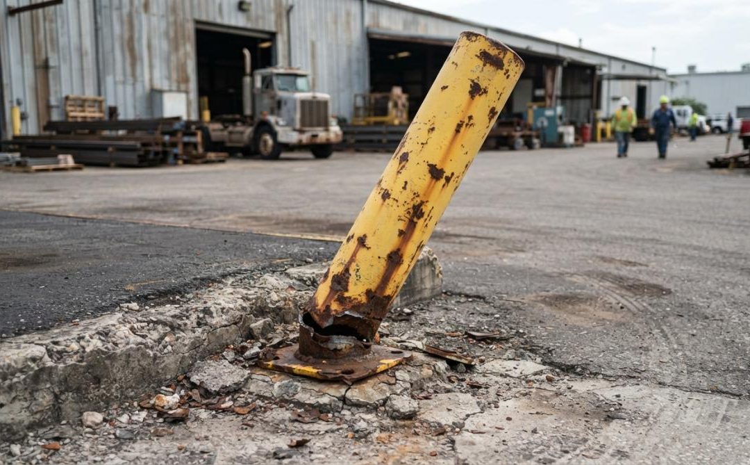 Steel pipe bollard failure causes